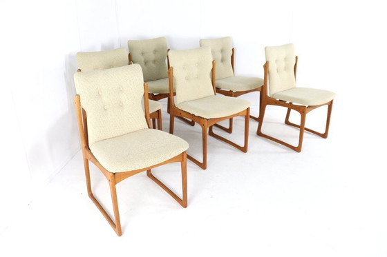 Image 1 of Set of 6 Vamdrup dining chairs vintage Danish