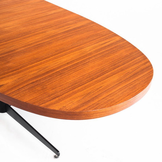 Tavolo da pranzo allungabile vintage. Roche Bobois. Anni '60. – Tavoli da pranzo, Wood, Iron (photo 12 of 12)