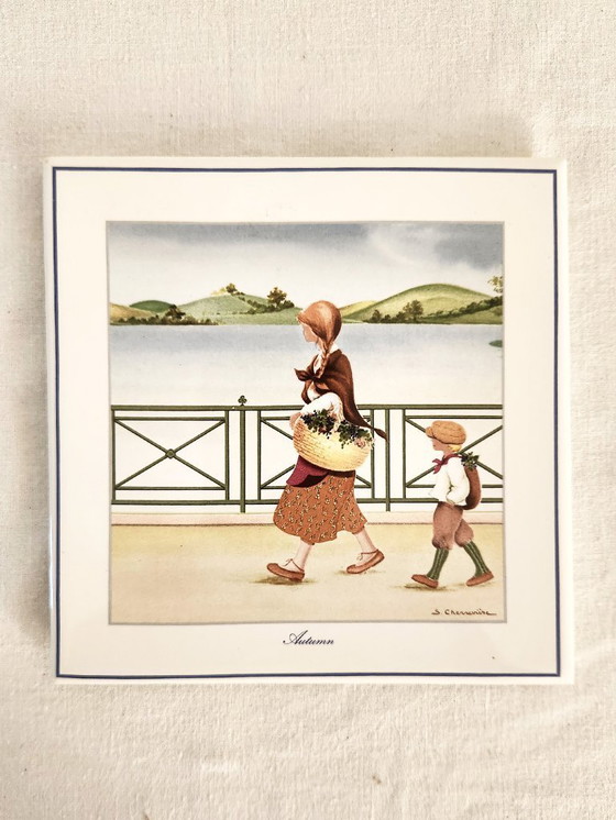 Image 1 of Piastrelle vintage Villeroy & Boch 4 seasons trivet