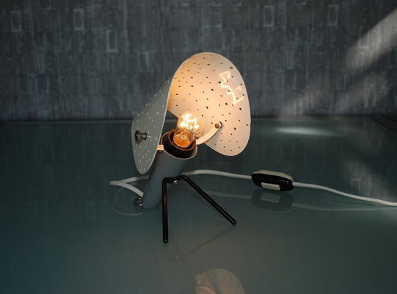 Image 1 of Bureau lamp van Ernest Igl  " The Little Dog " Grijs/Wit