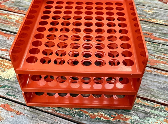 Set van 3 Roger Tallon jaren 70 bureau organizers – Art et Bureau France – Roger Tallon Art et Bureau (photo 5 of 6)