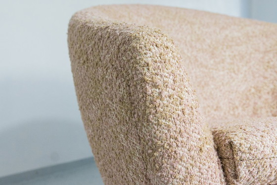 Image 1 of Fauteuils Coquille Rose Vintage « Fabian », Lubuskie Fabryki Mebli, Pologne, 1970, Set de 2