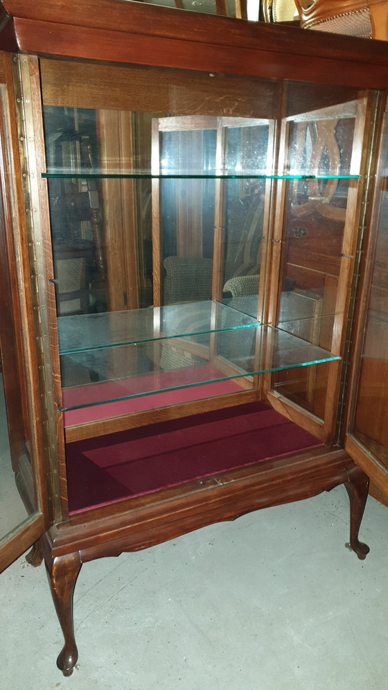 Image 1 of Chippendale Engelse vitrinekast 