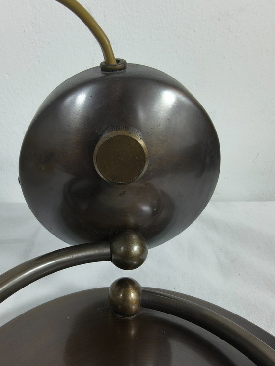 Image 1 of Vintage Herda Holland wandlamp – jaren 70 –brons met matglas