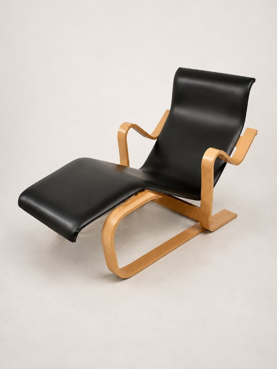 Chaise Longue Long Chair de Marcel Breuer – Edición Autorizada en Piel de 2002 – Isokon, Sillas auxiliares (photo 6 of 9)