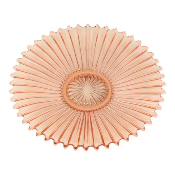 Image 1 of Art Deco Fruit Bowl Pink