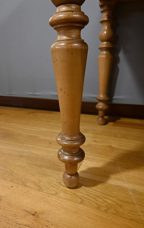 Image 1 of Bureau de Pente en Noyer massif, style Louis-Philippe - 2ème partie XIXe