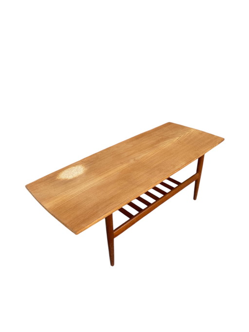 Scandinavian vintage teak coffee table (to be restored) Denmark 1960s