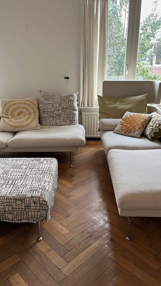 Image 1 of Vitra Suita couch, lounge chair en ottoman door Antonio Citterio