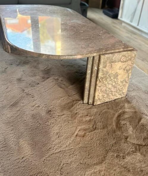 Vintage Italian Coffee Table In Marble, 1980Style