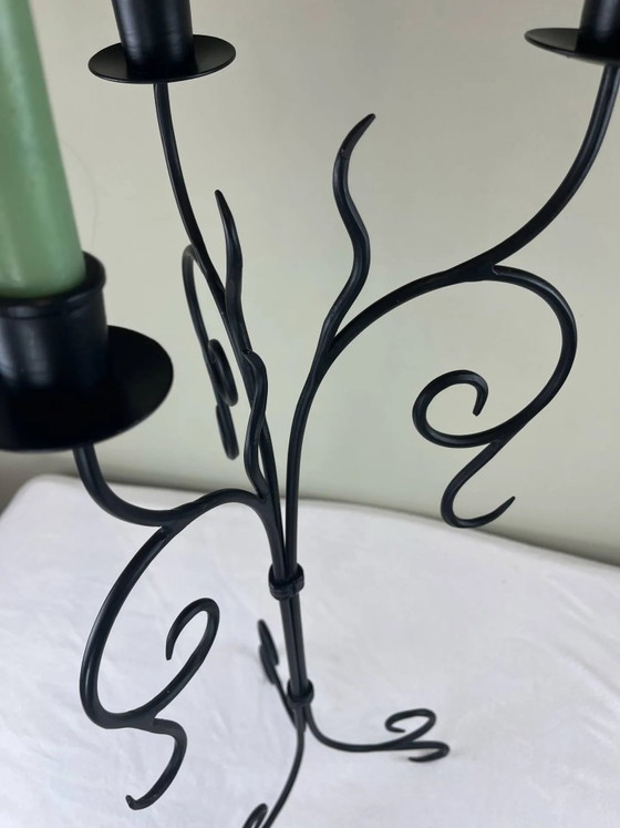 Candelabro grande de hierro – Portavelas, Iron, Rustic (photo 9 of 15)