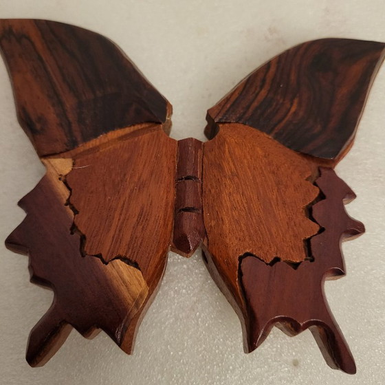 Caja de joyería de madera con rompecabezas de mariposa – Papillon, Objetos decorativos (photo 6 of 8)