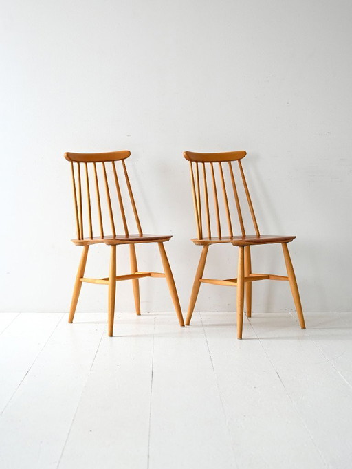 Paar Scandinavische Fanett-stoelen van Ilmari Tapiovaara