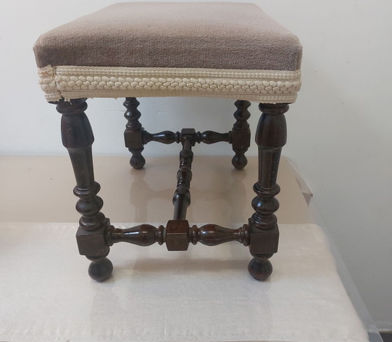 19 Eeuws Barrok Eikenhout Kruk – Krukjes, Textile, Wood (photo 4 of 6)