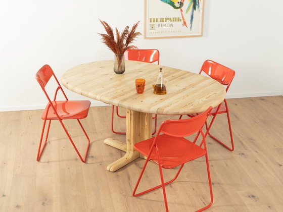 Image 1 of 80s Dining Table, Solid Bleached Pine