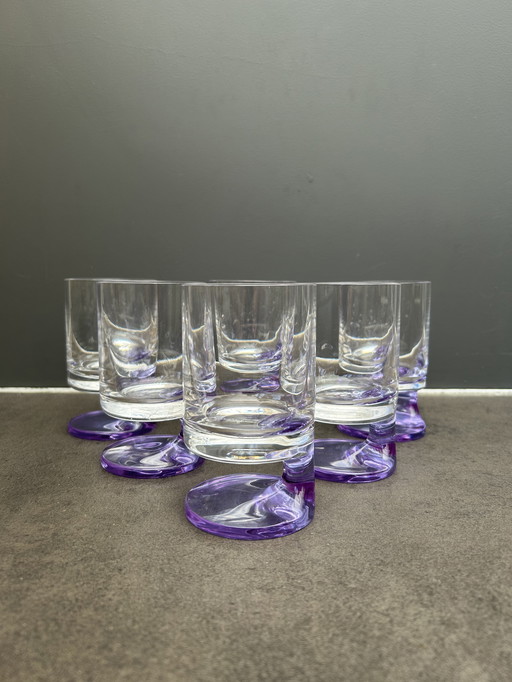 Set de 6 verres Joe Colombo Smoke pour Arnolfo di Cambio 12cm
