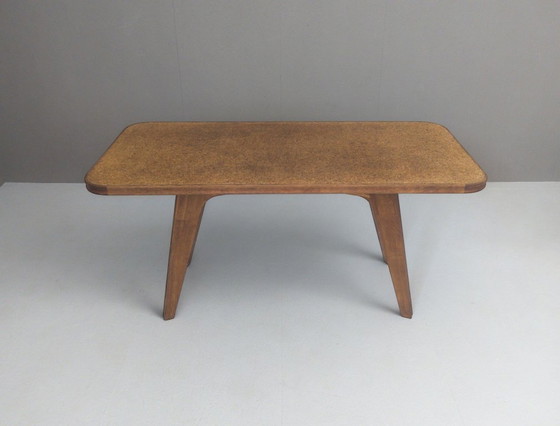 Image 1 of Table en chêne sculpturale moderniste française, années 1930
