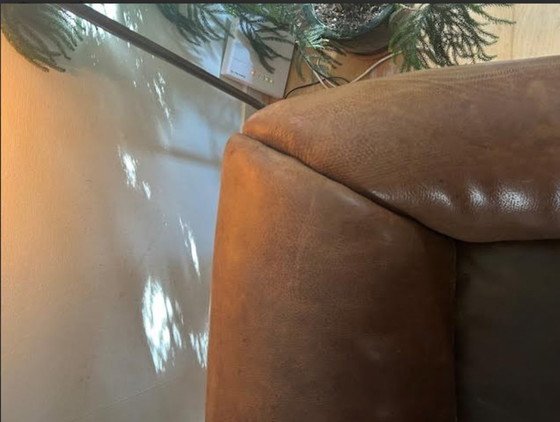 Image 1 of Vintage designer bank De Sede DS-47, 3 zits bruin leer