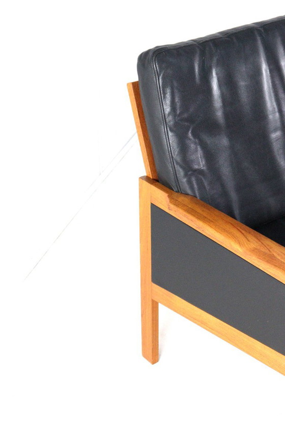 Illum Wikkelso voor Niels Eilersen Capella bank vintage Mid-Century – 3-5 zitsbanken, Leather, Wood (photo 7 of 17)