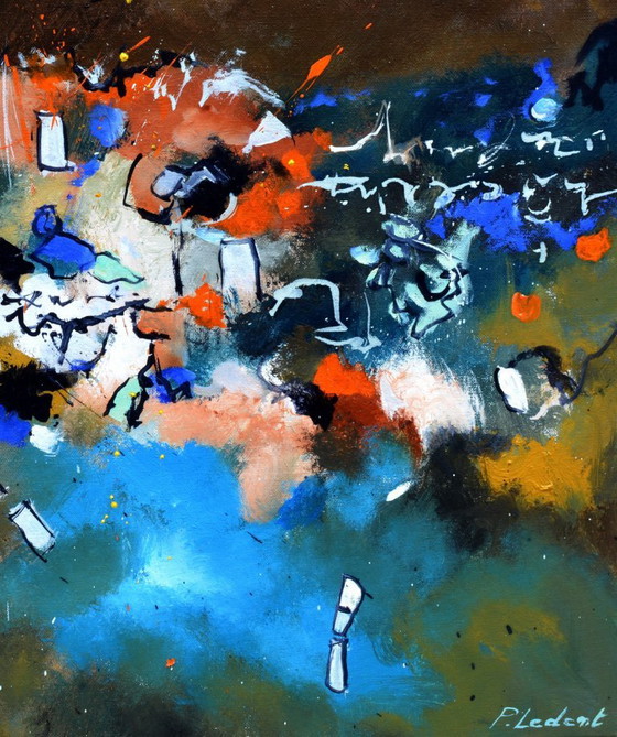 Abstraktes Gemälde, Gemälde & Zeichnungen, Leinwand, Andere, Braun, Abstract (Foto 4 von 5)