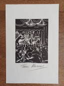 Masereel, 'Il teatro di varietà', xilografia + stampa stampata