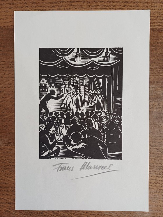 Masereel, 'The Variety Theater', woodcut + printed print – Lithographs & prints, Paper (photo 4 of 5)