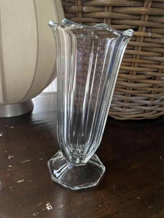 Image 1 of Art Deco glass vase circa 1930