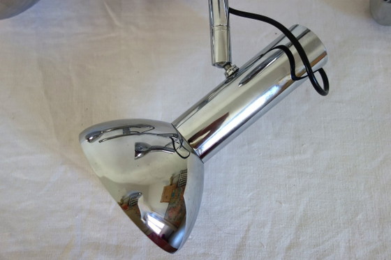 Image 1 of Lampadario a 3 faretti cromato degli anni '70