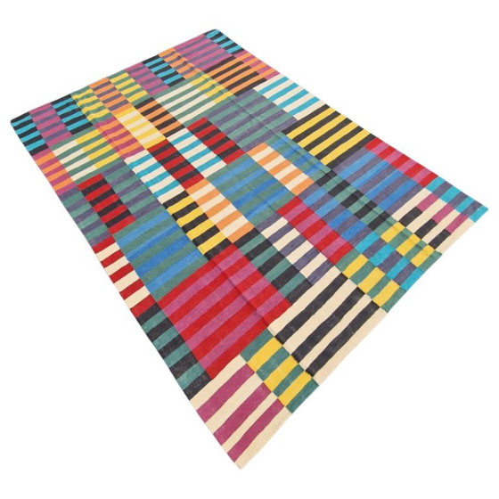 Anni Albers Bauhaus handgewebter Wandteppich | Moderne Textilkunst | 271 × 190 cm (107 × 75 Zoll) (photo 4 of 9)