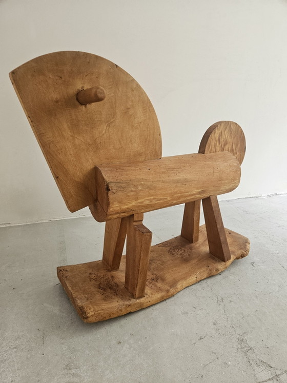 Unique Vintage Wooden Rocking Horse – Decorative Objects (photo 7 of 7)