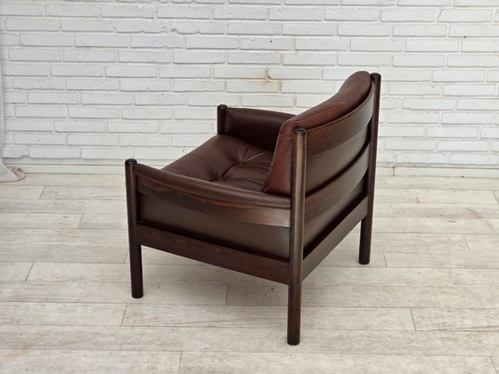 1970er Jahre, skandinavischer Sessel, Möbelleder, Buchenholz – Wood (photo 13 of 18)