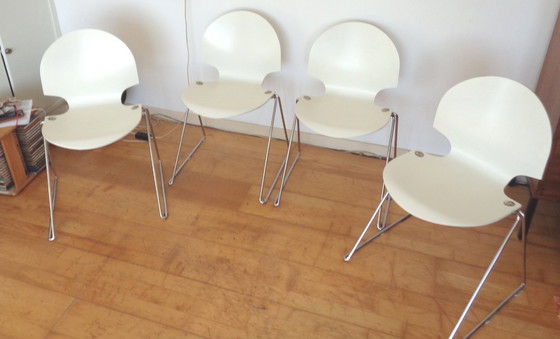 Image 1 of 4 Minsker dining chairs Fritz Hansen Denmark 1986