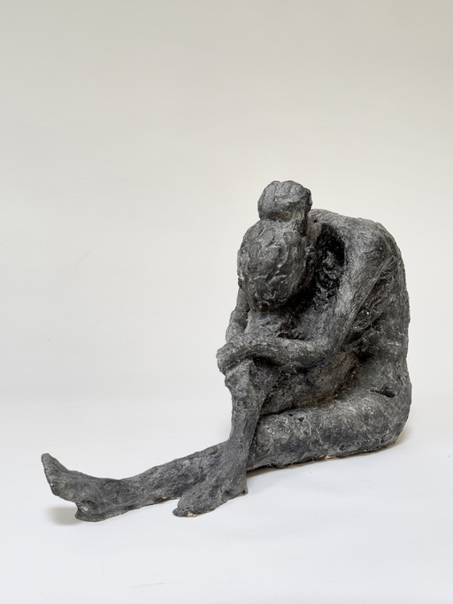 Yolande Ide (1931) - Scultura in terracotta 