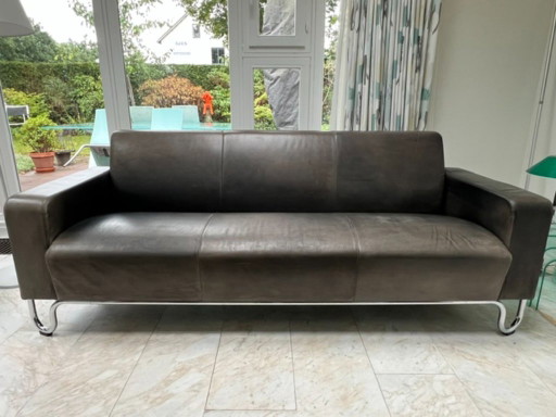 Gispen Sofa 441 B3 – 3 5 zitsbanken, Metal, Leather (photo 2 of 6)