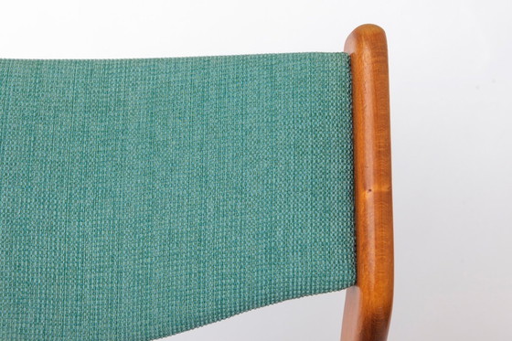 Image 1 of Set van 6 vintage beukenhouten eetkamerstoelen, Duitsland, jaren 70, Mid Century Modern-stijl.