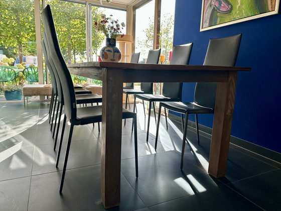 Zanotta Lialta Sedie da pranzo con rivestimenti sfoderabili in grafite, 8 pezzi – Other, Aluminium (photo 9 of 15)