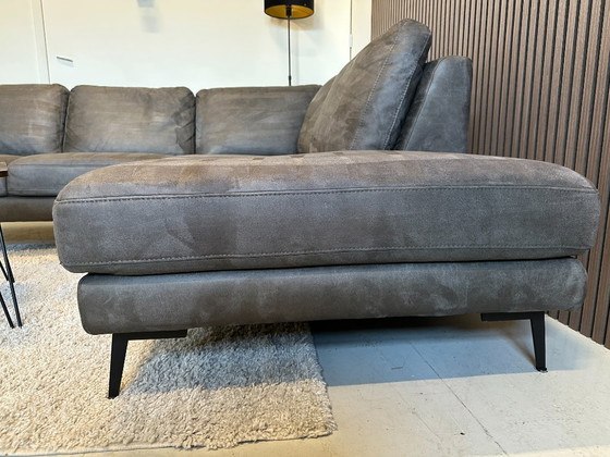 Image 1 of Divano angolare in ecopelle color antracite 260x220 cm