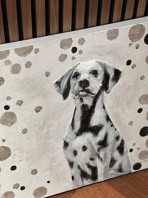 Set van 2 schilderijen hond MondiArt