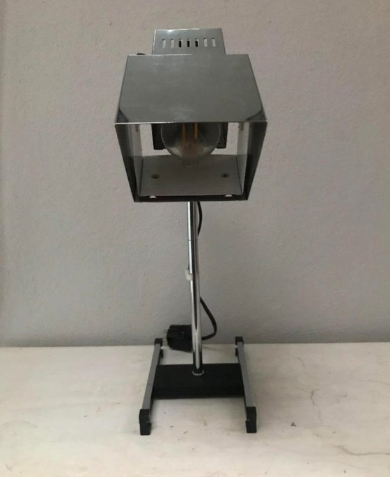 Image 1 of Chrome-plated desk lamp, postmodern by Robert Sonneman