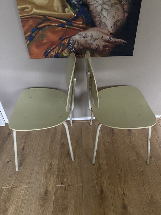 Image 1 of 2 vintage Auping Wim rietveld Wilde en Spieth stoelen