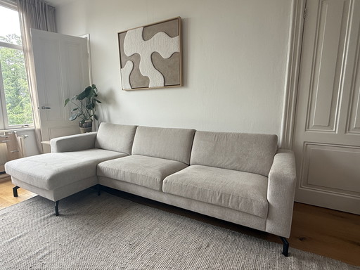 Beige hoekbank