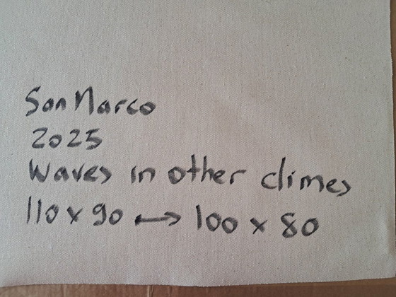 Image 1 of Artist canvas - Enzo SAN MARCO - Waves in other climes