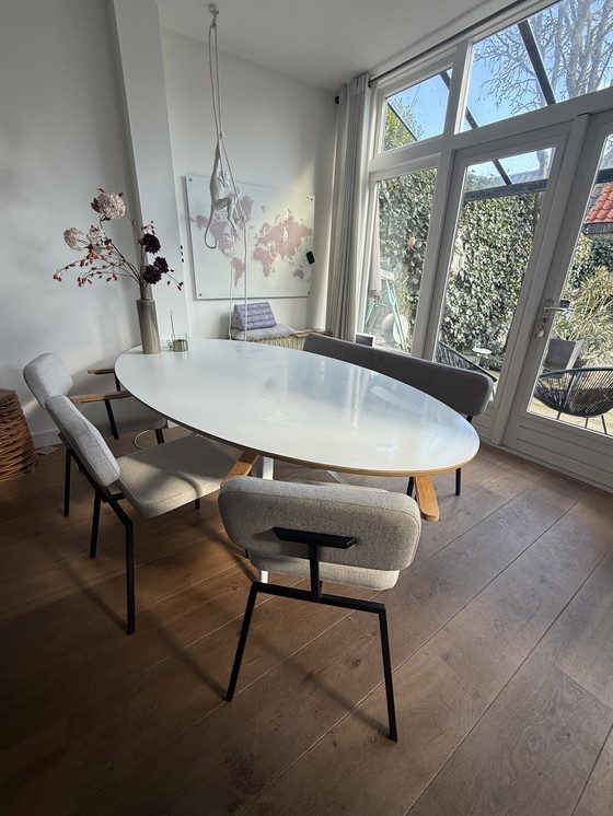 Image 1 of Ovale eettafel model de Zwaan van Seuren ( nieuw blad) 