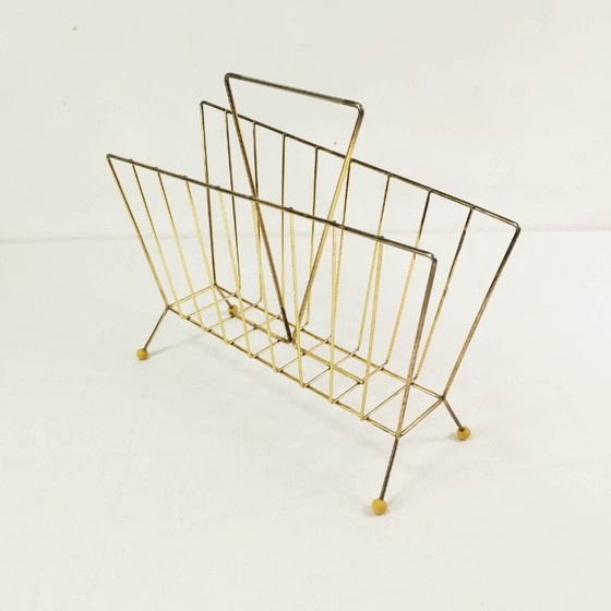 Portariviste modernista, anni '60. – Metal, Brass (photo 3 of 10)