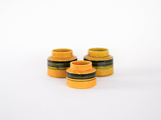 Image 1 of Set keramische vazen, Italiaans design, jaren 60, vervaardigd in Italië.