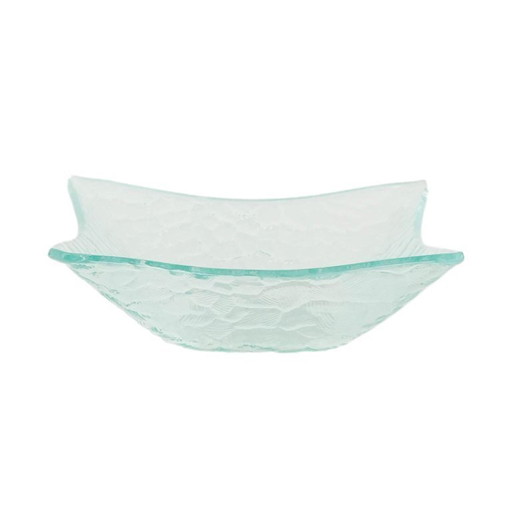 Glazen schaal, Deens ontwerp, jaren 70, vervaardigd in Denemarken.