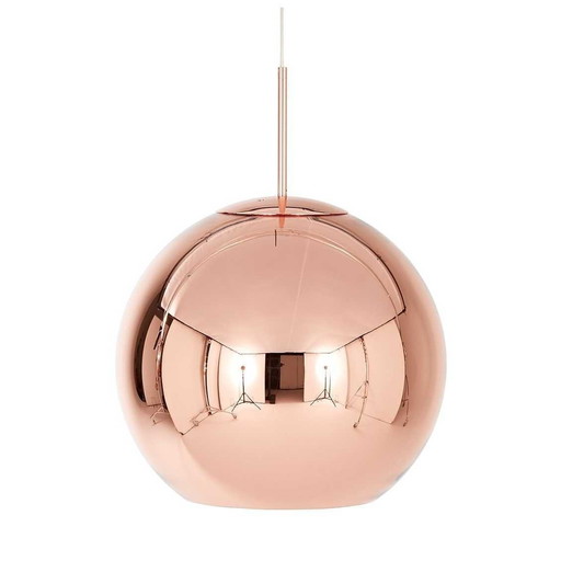Lampe suspendue ronde en cuivre Tom Dixon