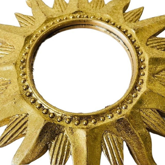 Image 1 of Vintage gouden zonnespiegel hollywood regency