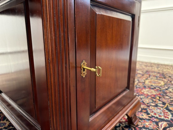 Scrivania da partner Chesterfield inglese classica – Mobili, Leather, Wood (photo 14 of 21)