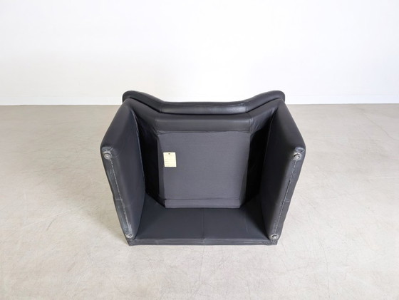 Image 1 of Poltrona originale de Sede Hans Kaufeld in pelle nera di design